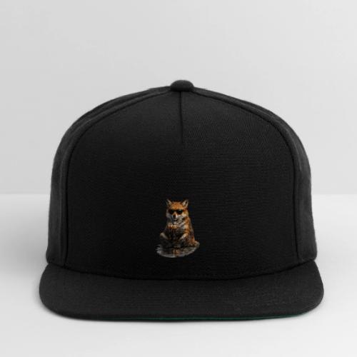 Cool Red Fox Wearing Sunglasses Drinking Coffee - Snapback Baseball Cap