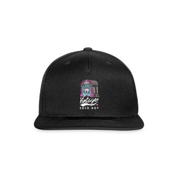 Dance Party Vintage Sock Hop - Snapback Baseball Cap - black - Front