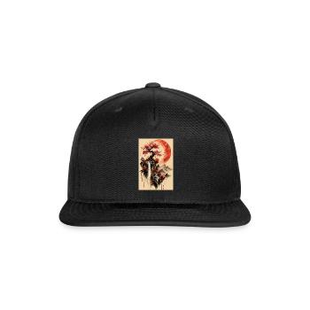 Celestial Sakura Falls - Snapback Baseball Cap - black - Front