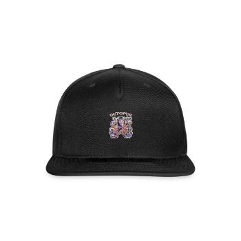 Octopus - Snapback Baseball Cap - black - Front