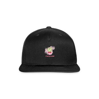 I LOVE CACTUS I LOVE SUCCULENT - Snapback Baseball Cap - black - Front