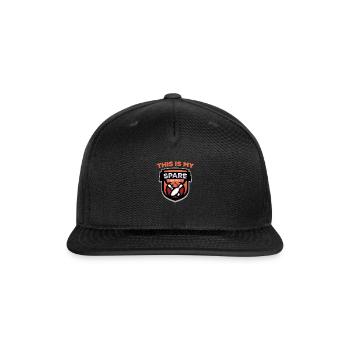This Is My Spare Shirt Bowling Fun Alley Gutter Pi - Snapback Baseball Cap - black - Front