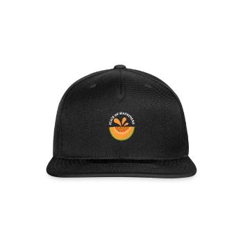 Melon Slice Of Happiness - Snapback Baseball Cap - black - Front