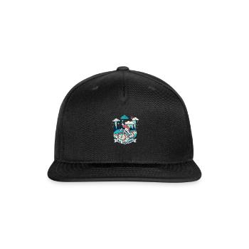 All Seasons Cyclist Weather - Snapback Baseball Cap - black - Front