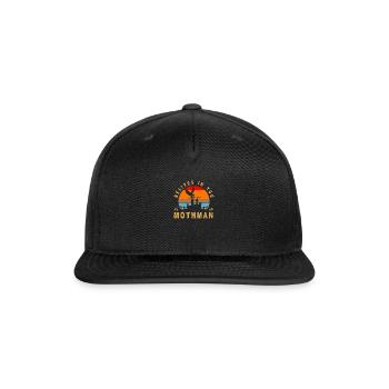 Mothman - Snapback Baseball Cap - black - Front