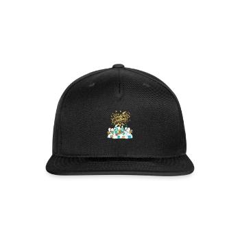 Seasons greetings with friends - Snapback Baseball Cap - black - Front