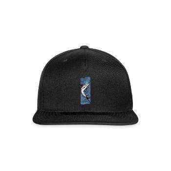 Azure Marlin: Majesty of the Depths - Snapback Baseball Cap - black - Front