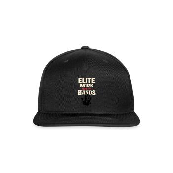 Blue Collar Welder Skilled Trades Pride Working - Snapback Baseball Cap - black - Front