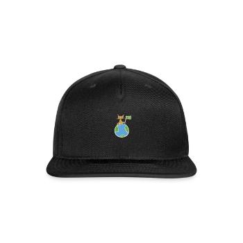 save planet earth icon - Snapback Baseball Cap - black - Front