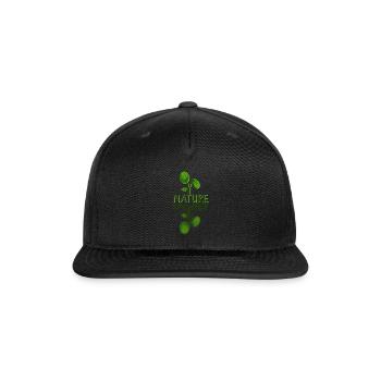 NATURE - Snapback Baseball Cap - black - Front