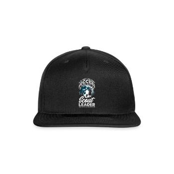 Scout Scouting Troop Leader Forest Camp - Snapback Baseball Cap - black - Front