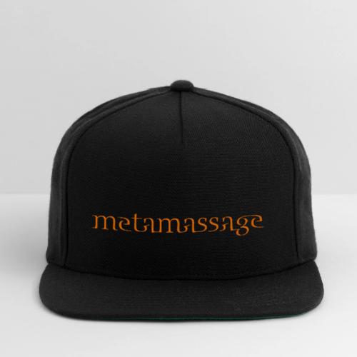 metamassage text logo - Snapback Baseball Cap