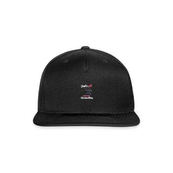 Just A Girl Blacksmithing Blacksmith Goldsmith - Snapback Baseball Cap - black - Front