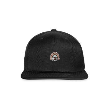 Waiter Rainbow Leopard Funny Waiter Appreciation - Snapback Baseball Cap - black - Front
