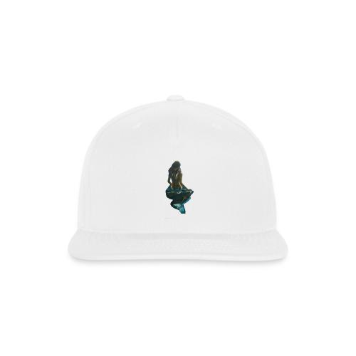 Midnight Mermaid on a rock - Snapback Baseball Cap