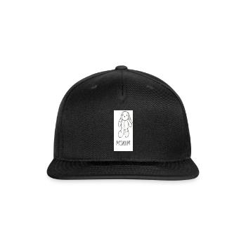 Mokum Bunny Sketch - Snapback Baseball Cap - black - Front