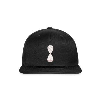 August Slipped Away Into A Moment In Time - Snapback Baseball Cap - black - Front