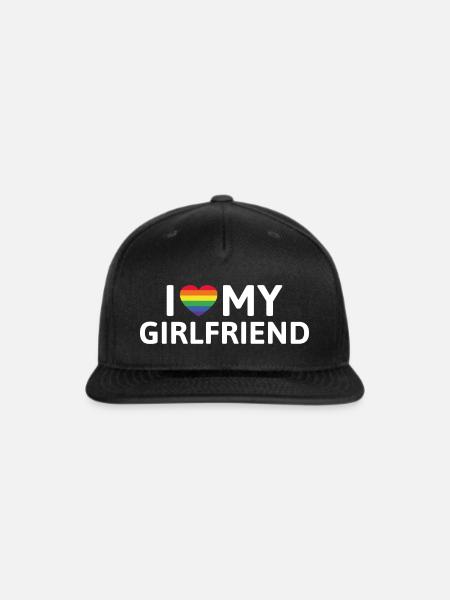 I Love My Girlfriend - Snapback Baseball Cap - black