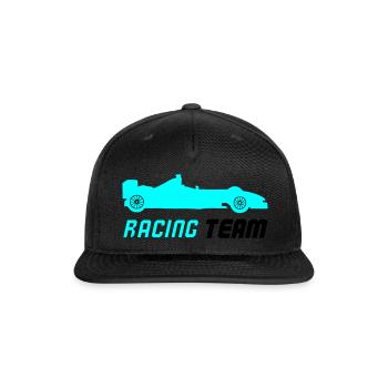 Racing Team - Snapback Baseball Cap - black - Front