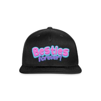 Besties Forever - Snapback Baseball Cap - black - Front