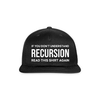 REQUEST_IMAGE - Snapback Baseball Cap - black - Front