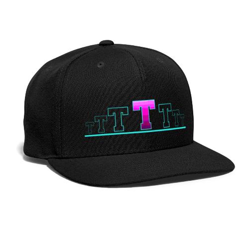 Letter T – Capital Varsity Alphabet Monogram - Snapback Baseball Cap