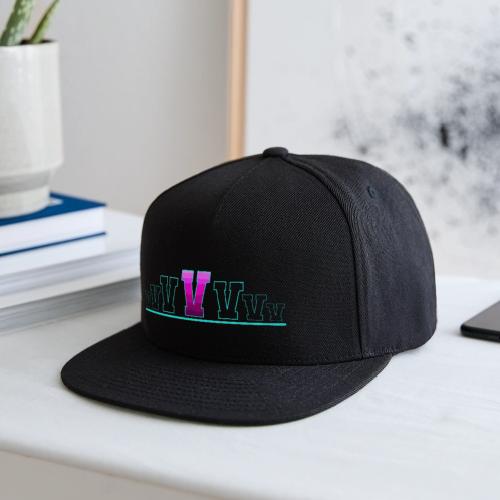 Letter V – Capital Varsity Alphabet Monogram - Snapback Baseball Cap