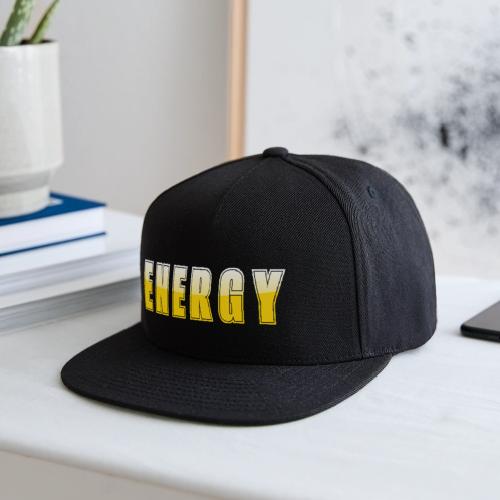 ENERGY Electric Yellow Power Word Design - Snapback Baseball Cap
