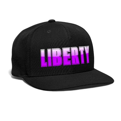 Liberty Typography Graphic Design - Snapback Baseball Cap