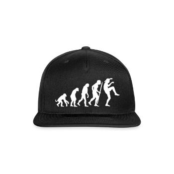 Evolution of Karate Martial arts kid Crane kick - Snapback Baseball Cap - black - Front