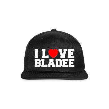 I love bladee - Snapback Baseball Cap - black - Front