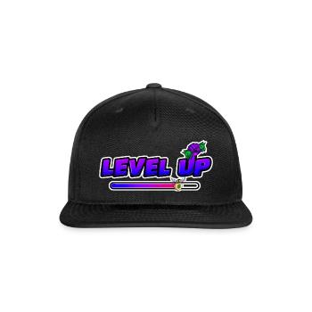 level up - Snapback Baseball Cap - black - Front