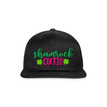 Shamrock Cutie - Snapback Baseball Cap - black - Front