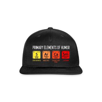 Science Sarcasm - Snapback Baseball Cap - black - Front