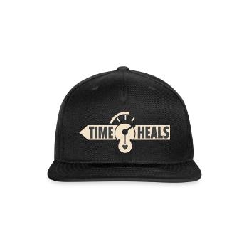 Time Heals - Snapback Baseball Cap - black - Front