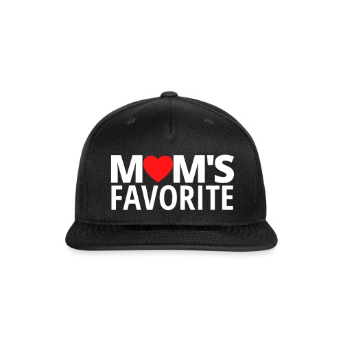 MOM'S Favorite (Red Heart version) - Snapback Baseball Cap