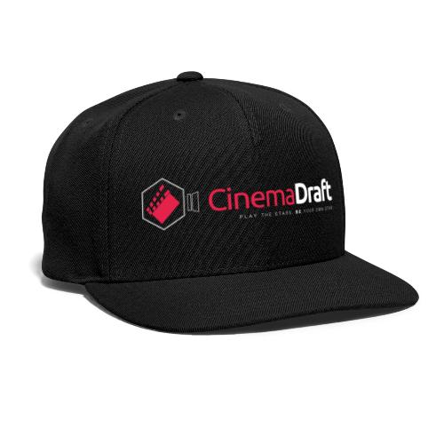 CinemaDraft Full Logo White Front/CD3D White Back - Snapback Baseball Cap