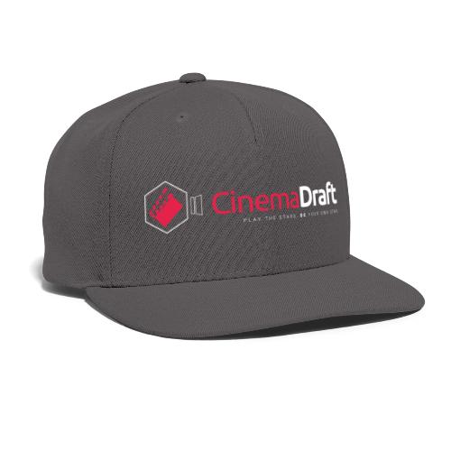 CinemaDraft Full Logo White Front/CD3D White Back - Snapback Baseball Cap
