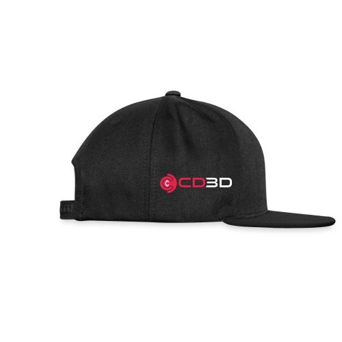 CD3D White Front/CinemaDraft Logo Back - Snapback Baseball Cap