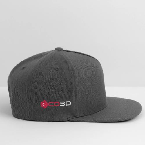 CD3D White Front/CinemaDraft Logo Back - Snapback Baseball Cap