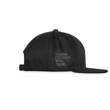 NOWHERE ELSE TO GO - Glitch Art - Snapback Baseball Cap - black - Right
