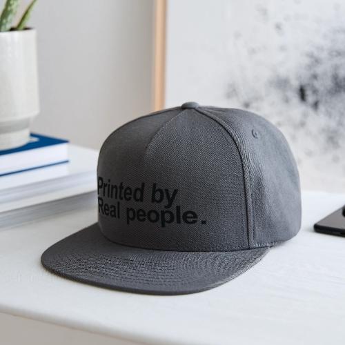 Printed in black - Snapback Baseball Cap
