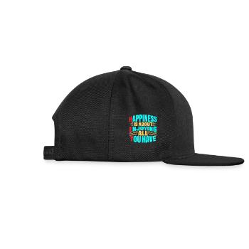 So What - Snapback Baseball Cap - black - Right