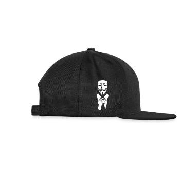 We are anonymous - Snapback Baseball Cap - black - Right