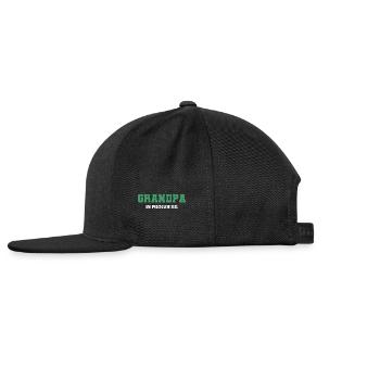 Grandpa In Progress, Future Grandfather Gift - Snapback Baseball Cap - black - Left
