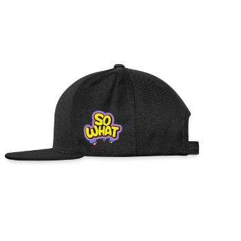So What - Snapback Baseball Cap - black - Left