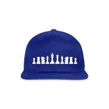 Chess, chess piece, chessman - Snapback Baseball Cap - royal blue - Front