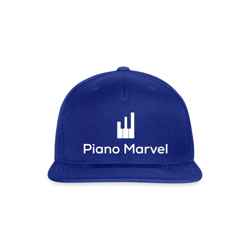 Modern Piano Marvel Logo and stacked keys - Snapback Baseball Cap