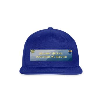 Healing After Helene - Snapback Baseball Cap - royal blue - Front