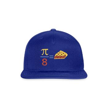 Slice of Pi - Snapback Baseball Cap - royal blue - Front